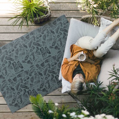 Vinylový koberec Dekorativní lineární vzor ve vintage kostkovaném stylu