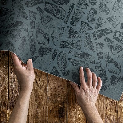 Vinylový koberec Dekorativní lineární vzor ve vintage kostkovaném stylu