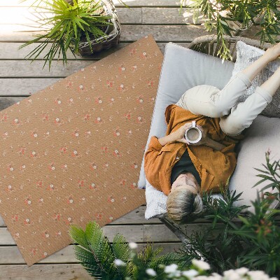 Vinylový koberec Jemné boho květy sedmikrásky