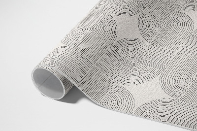 Vinylový koberec Elegantní mozaika v lesklé cihlové barvě