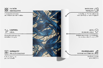 Vinylový koberec Jemné tropické listy boho vzor Jemné světlé čtvercové dlaždice