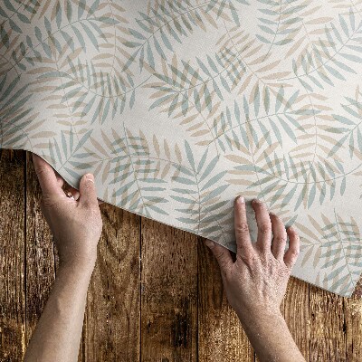 Vinylový koberec Ginkgo listy v boho vintage stylu