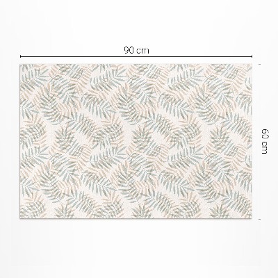 Vinylový koberec Ginkgo listy v boho vintage stylu