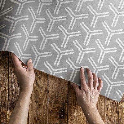 Vinylový koberec Vzorované šestiúhelníky v pastelových boho barvách