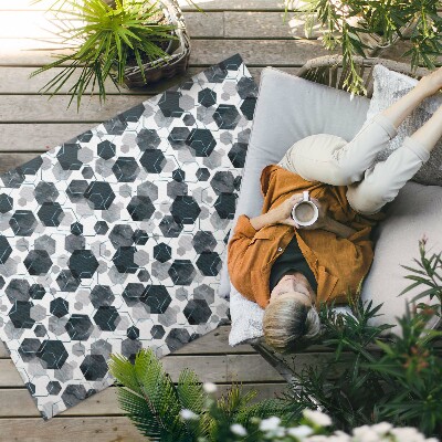 Vinylový koberec Pravidelné škrábance v boho stylu