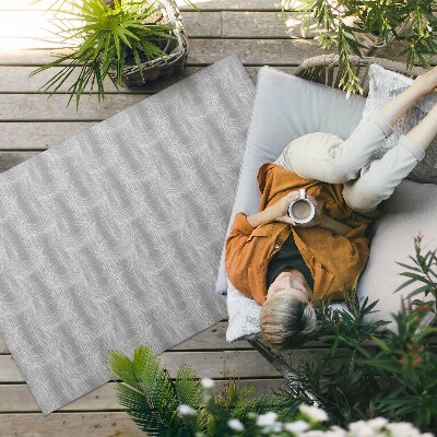 Vinylový koberec Čtyřlístek geometrický vzorovaný čtyřlístek