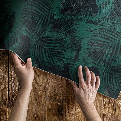 Vinylový koberec Lineární boho větve s listy