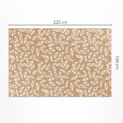 Vinylový koberec Boho design s lineárními listy