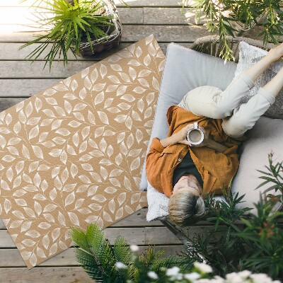 Vinylový koberec Boho design s lineárními listy