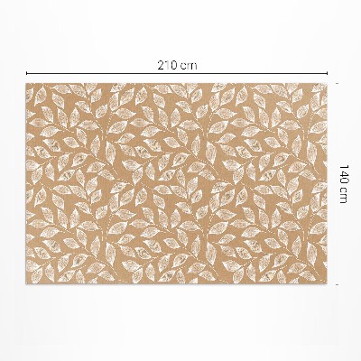 Vinylový koberec Boho design s lineárními listy