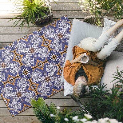 Vinylový koberec Boho květiny jemného pole