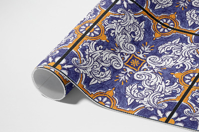 Vinylový koberec Boho květiny jemného pole