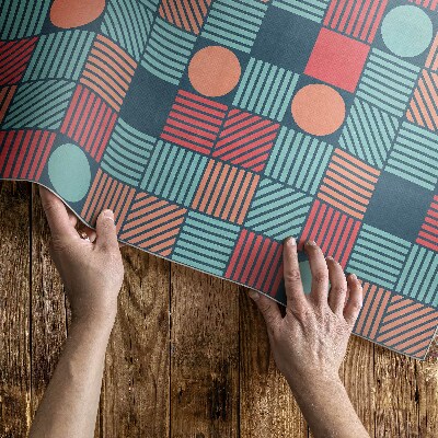Vinylový koberec Kamenná dlažba se vzorem rybí kosti