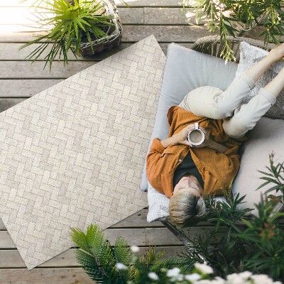 Vinylový koberec Podzimní lineární podzimní listy ve stylu boho