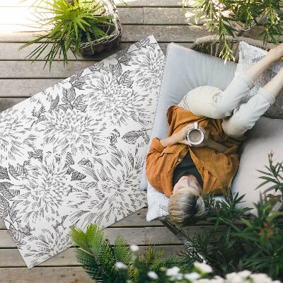 Vinylový koberec Barevné listy abstraktní boho