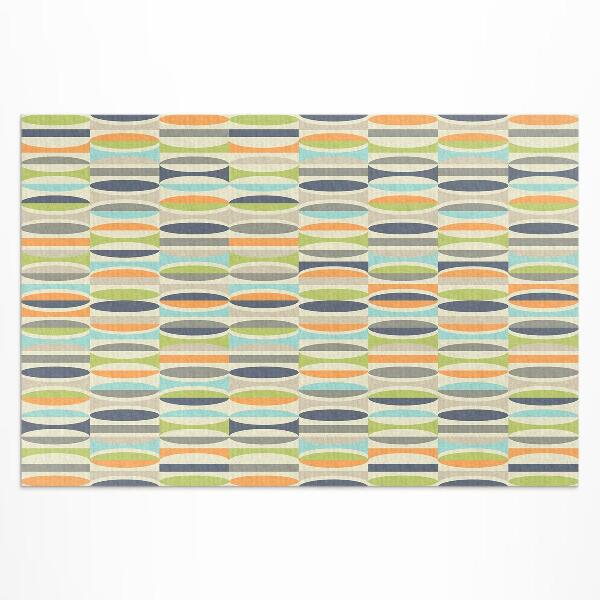 Vinylový koberec Velké bílé chryzantémy na pastelovém pozadí