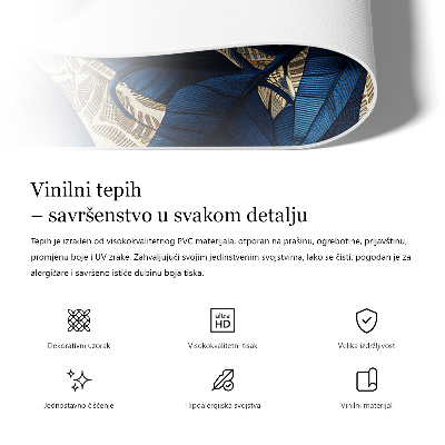 Vinylový koberec Palmové větve tropické listy