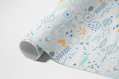 Vinylový koberec Kompozice tmavých listů s tečkami