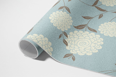 Vinylový koberec Elegantní květiny s tmavými liniemi