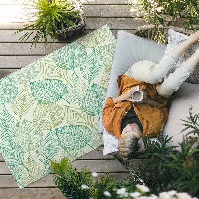 Vinylový koberec Vinné listy v indigové akvarelové barvě