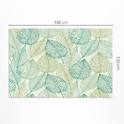 Vinylový koberec Vinné listy v indigové akvarelové barvě