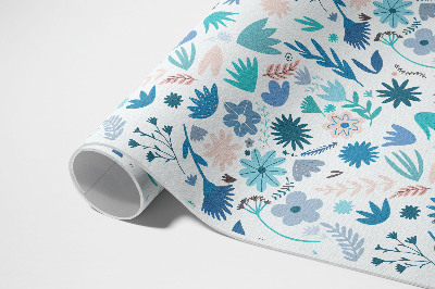 Vinylový koberec Květinový vzor v rámeček