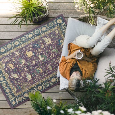 Vinylový koberec Barevný hippie vzor