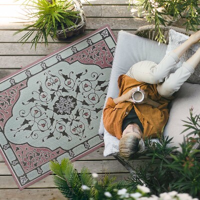 Vinylový koberec Podzimní listy retro boho rostlinný motiv