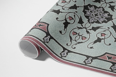 Vinylový koberec Podzimní listy retro boho rostlinný motiv