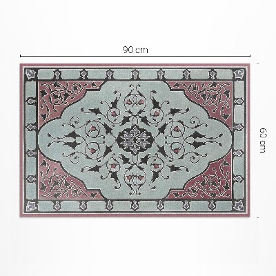 Vinylový koberec Podzimní listy retro boho rostlinný motiv