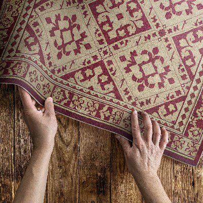 Vinylový koberec Mozaikový vintage geometrický vzor