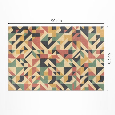 Vinylový koberec Barevný vintage geometrický vzor dlaždice