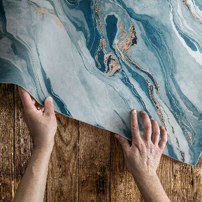 Vinylový koberec Abstraktní malované pruhy třené boho