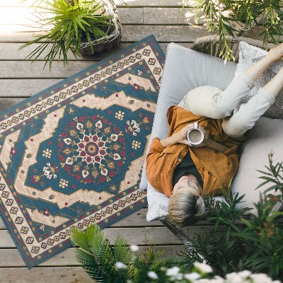 Vinylový koberec Geometrická abstrakce ve vintage stylu