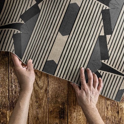 Vinylový koberec Rostlinný ornament v perském stylu ve vintage stylu