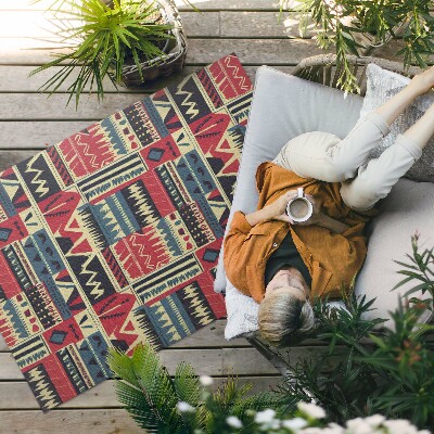 Vinylový koberec Rostlinný ornament ve vintage stylu