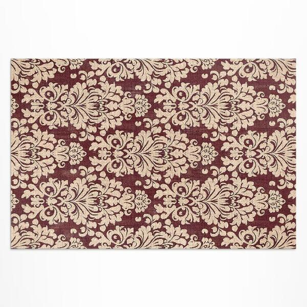 Vinylový koberec Vintage malované listy boho stylu