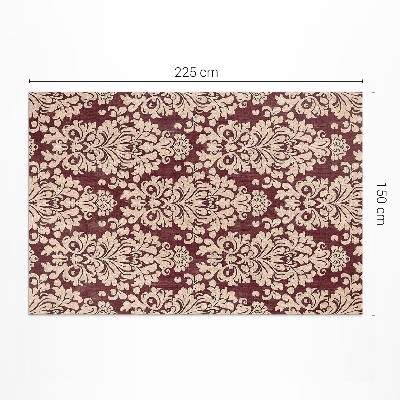 Vinylový koberec Vintage malované listy boho stylu