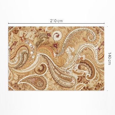 Vinylový koberec Dekorativní rostlinný ornament s vintage vzorem