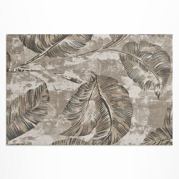 Vinylový koberec Květiny a okrasné rostliny s vintage vzorem