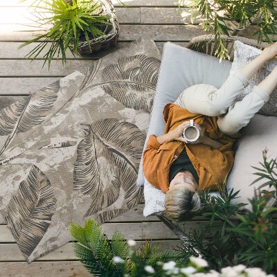 Vinylový koberec Květiny a okrasné rostliny s vintage vzorem