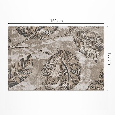 Vinylový koberec Květiny a okrasné rostliny s vintage vzorem