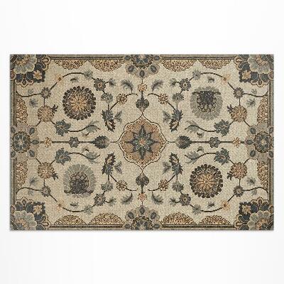 Vinylový koberec Ornament rostlin ve vintage stylu