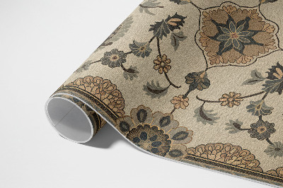 Vinylový koberec Ornament rostlin ve vintage stylu