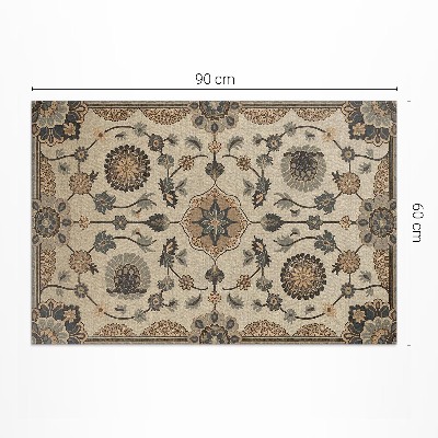 Vinylový koberec Ornament rostlin ve vintage stylu