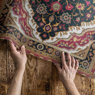Vinylový koberec Boho pastelové linie a skvrny