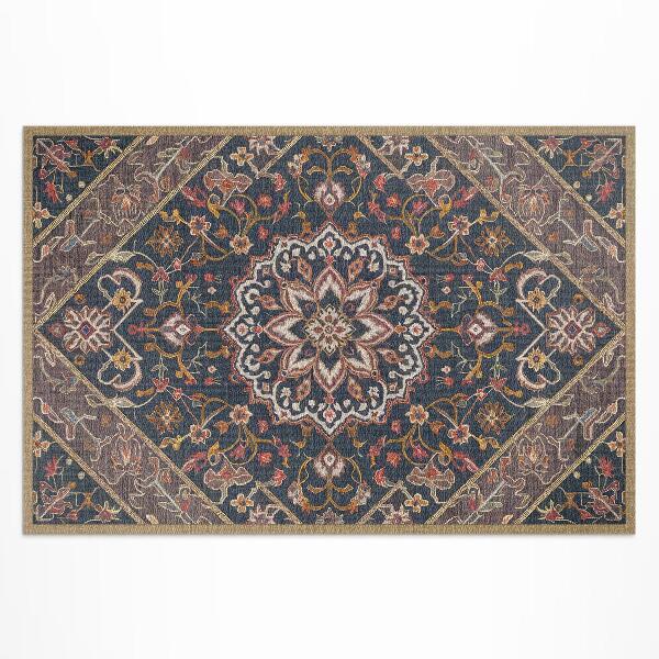 Vinylový koberec Indický vzor v abstraktním boho plédu