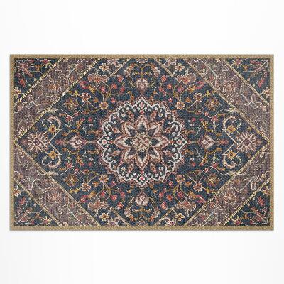 Vinylový koberec Indický vzor v abstraktním boho plédu