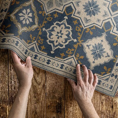 Vinylový koberec Nepravidelné boho linie v indickém stylu