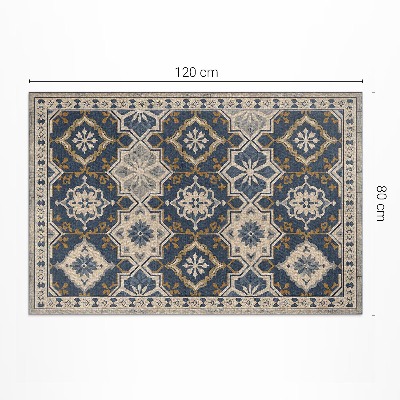 Vinylový koberec Nepravidelné boho linie v indickém stylu